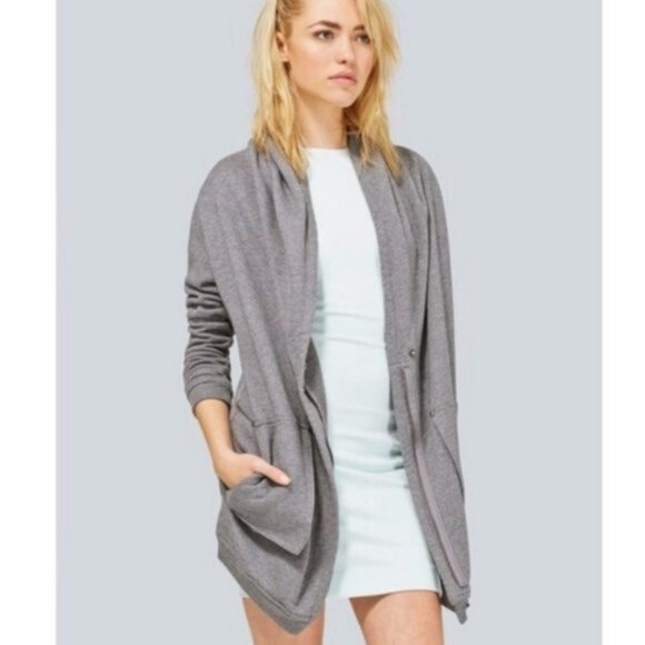 Aritzia Wilfred Rousseau Cardigan Sweater Grey - Picture 1 of 8